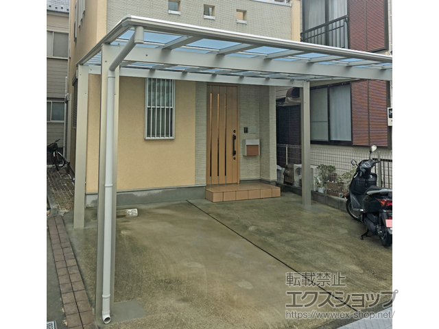 神奈川県横浜市ののカーポート エフルージュ ツイン FIRST 積雪〜20cm対応 施工例