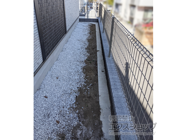 神奈川県横浜市ののフェンス・柵 ハイグリッドフェンスUF8型　フリーポールタイプ 施工例