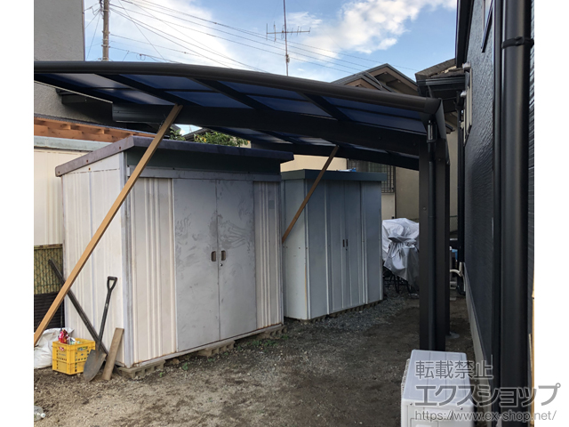 熊本県熊本市ののカーポート プレシオスポート 積雪〜20cm対応 施工例