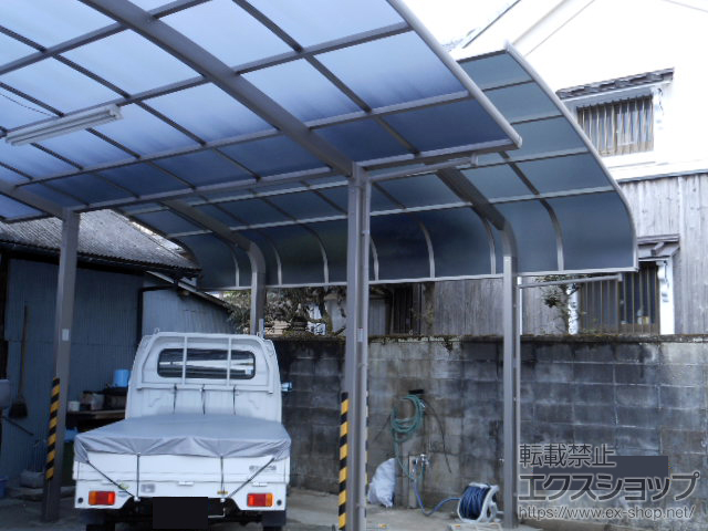 奈良県御所市のLIXIL リクシル（トステム）のカーポート テールポートシグマIII 積雪〜20cm対応 施工例
