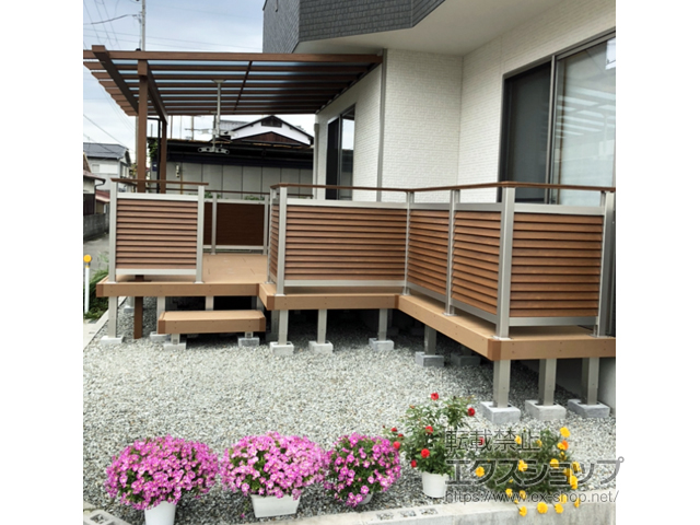 兵庫県加古川市ののウッドデッキ リウッドデッキ 200 施工例