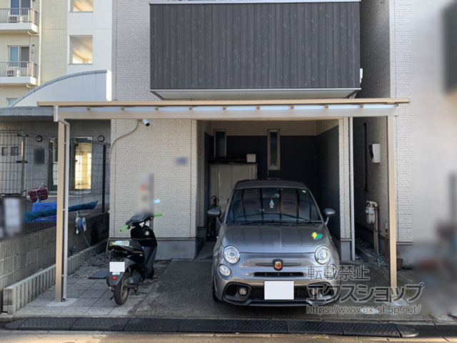 神奈川県川崎市ののテラス屋根 ソラリア F型 テラスタイプ 単体 積雪〜20cm対応 施工例