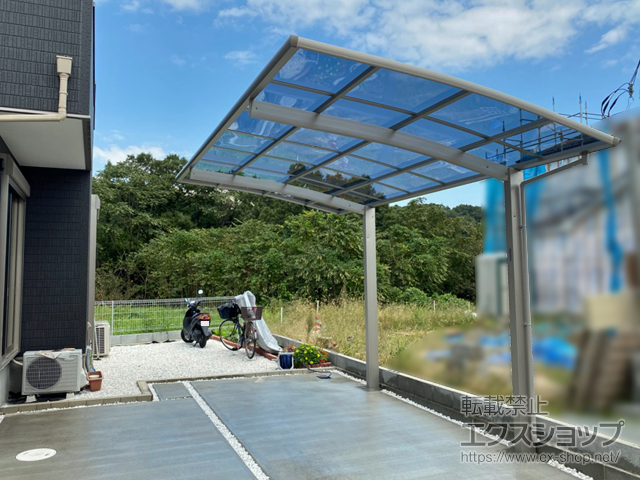 神奈川県南足柄市ののカーポート プレシオスポート 積雪〜20cm対応 施工例