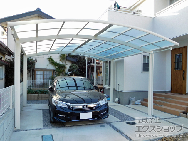 埼玉県さいたま市ののウッドデッキ、テラス屋根、カーポート レイナツインポートグラン　積雪〜20cm対応 施工例