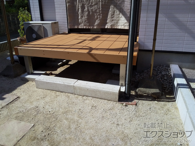 福岡県福岡市ののウッドデッキ リウッドデッキ 200 施工例