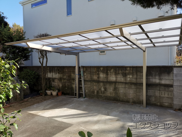 神奈川県川崎市ののカーポート ソリッドポート 積雪〜20cm対応 施工例