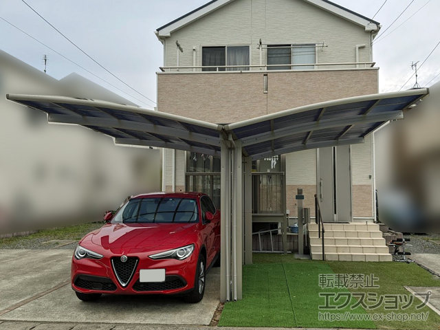 静岡県沼津市ののカーポート レイナポートグラン Y合掌　積雪〜20cm対応 施工例