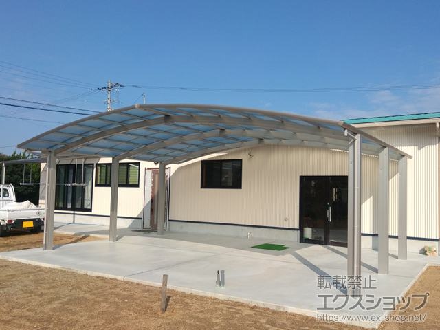 香川県東かがわ市ののカーポート レイナトリプルポートグラン　積雪〜20cm対応 施工例