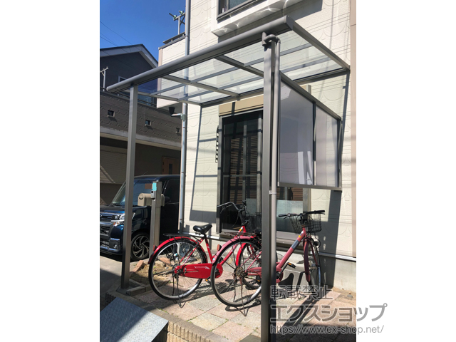 東京都葛飾区ののテラス屋根 スピーネ F型 テラスタイプ 単体 積雪〜20cm対応 施工例