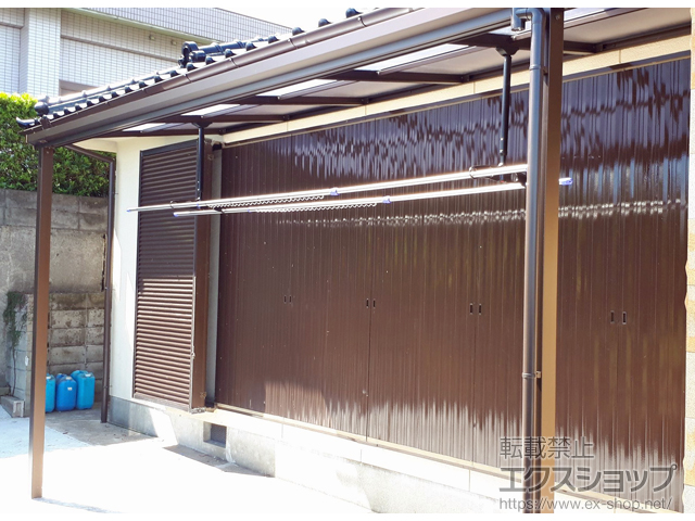 鹿児島県枕崎市ののテラス屋根 ソラリア F型 テラスタイプ 単体 積雪〜20cm対応 施工例