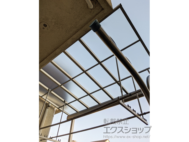 大阪府池田市ののテラス屋根 ソラリア F型 1500 テラスタイプ 単体　積雪〜50cm対応 施工例