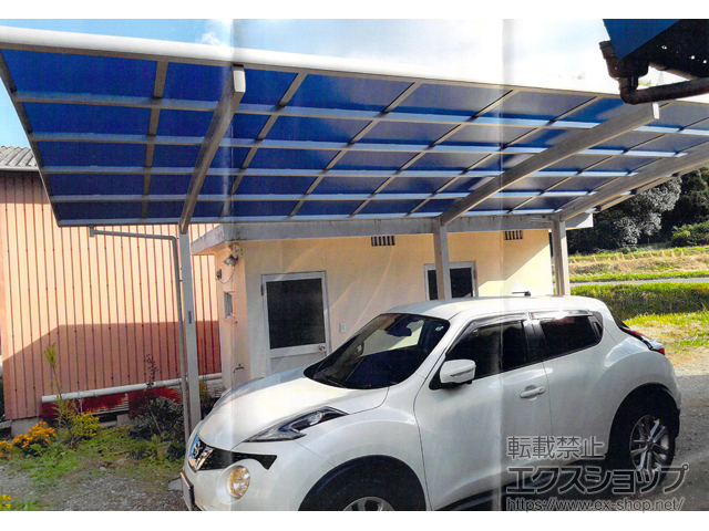 兵庫県加西市ののカーポート レイナポートグラン 延長　積雪〜20cm対応 施工例