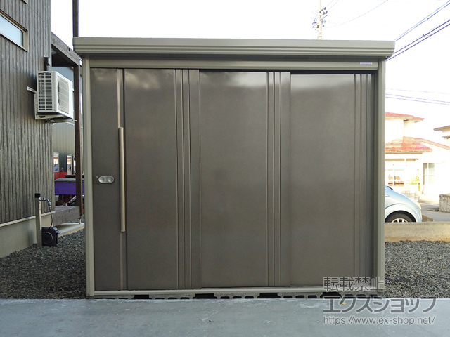 秋田県横手市のの物置・屋外倉庫 Mr.ストックマンダンディ 多雪型 結露減少型 2532×2290×2110（ND-SZ2522-Y） ND-SZ2522-Y-B 施工例