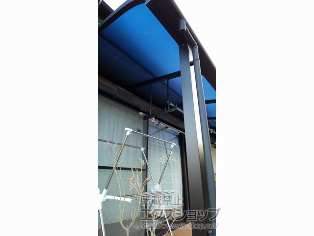 熊本県天草市ののテラス屋根 ソラリア R型 テラスタイプ 連棟 積雪〜20cm対応 施工例