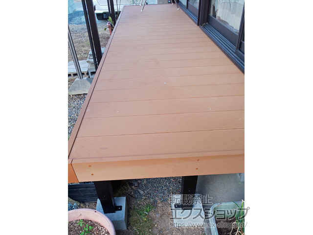 熊本県天草市ののウッドデッキ リウッドデッキ 200 施工例