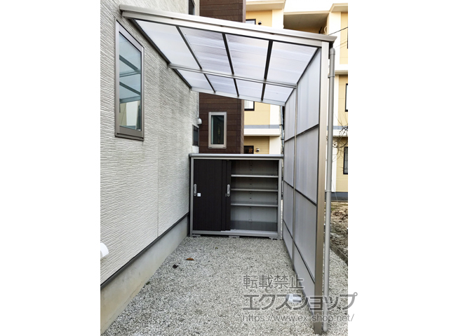 愛知県岡崎市ののストックヤード ストックヤードII オープンタイプ 積雪〜20ｃｍ対応 施工例