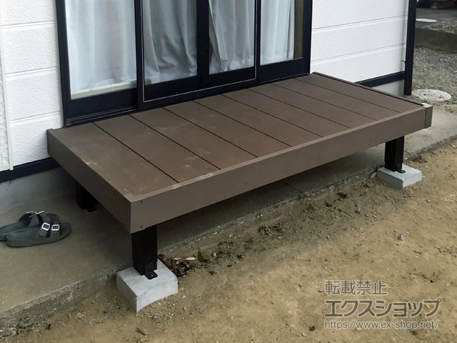 福島県いわき市ののウッドデッキ マージウッドデッキ 施工例