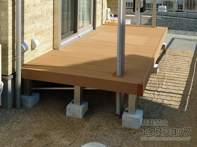 岡山県岡山市ののウッドデッキ リウッドデッキ 200 施工例