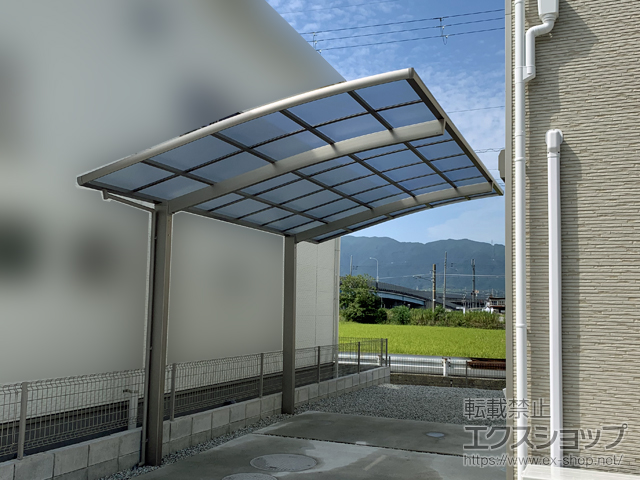 奈良県大和高田市ののカーポート ネスカR (ラウンドスタイル) 積雪〜20cm対応 施工例