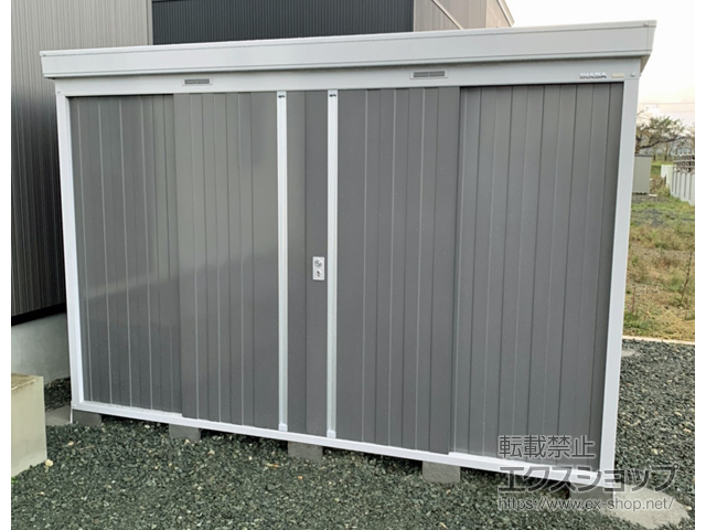 秋田県湯沢市のの物置・屋外倉庫 ネクスタ 多雪地型 3050×3050×2075 NXN-95S-PG 施工例