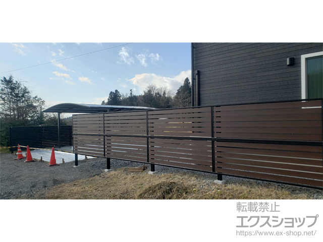 岩手県一関市ののカーポート ネスカR (ラウンドスタイル) ワイド 積雪〜20cm対応 施工例