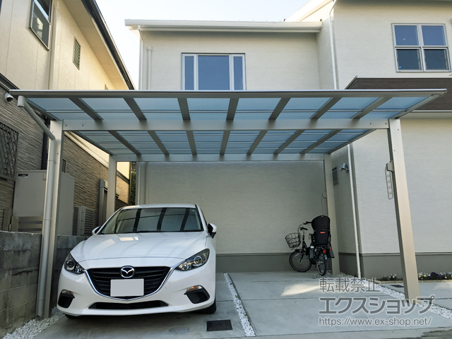 京都府京都市ののカーポート エフルージュ ツイン FIRST マテリアルカラー 積雪〜20cm対応 施工例