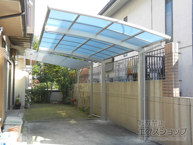 東京都八王子市ののカーポート レイナポートグラン 耐風圧強度仕様 積雪〜30cm対応 施工例