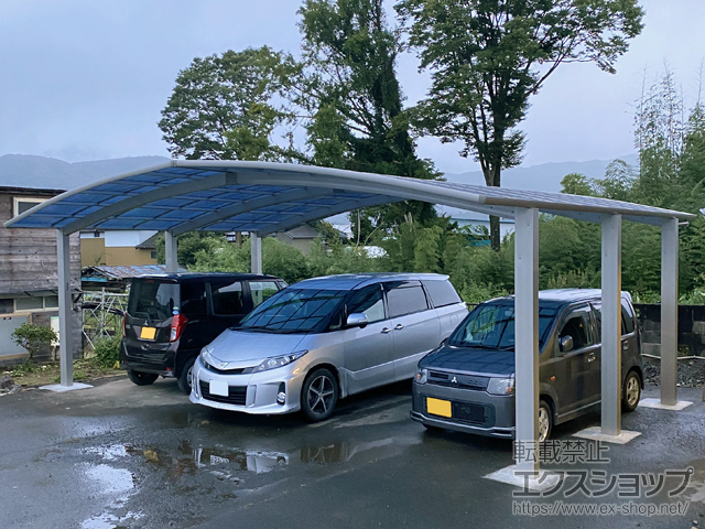 茨城県石岡市ののカーポート レイナトリプルポートグラン　積雪〜20cm対応 施工例