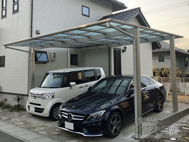 兵庫県神戸市ののカーポート エフルージュ ツイン FIRST 積雪〜20cm対応 施工例