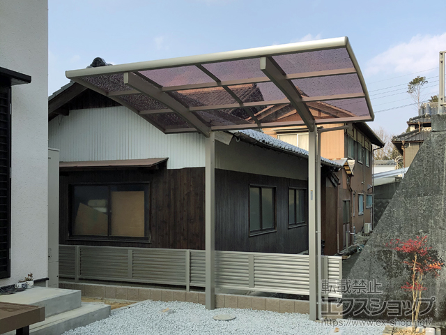 兵庫県西脇市ののサイクルポート・駐輪場 レイナポートグランミニ 積雪〜20cm対応 施工例