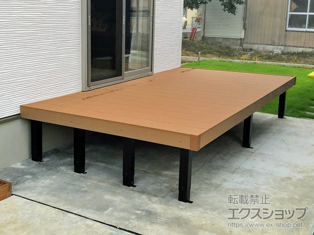 秋田県大仙市ののウッドデッキ リウッドデッキ 200 施工例