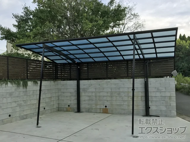 千葉県大網白里市のYKKAPのカーポート レイナポートグラン 積雪〜20cm対応 施工例