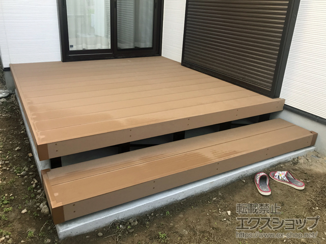 兵庫県川西市ののウッドデッキ リウッドデッキ 200 施工例