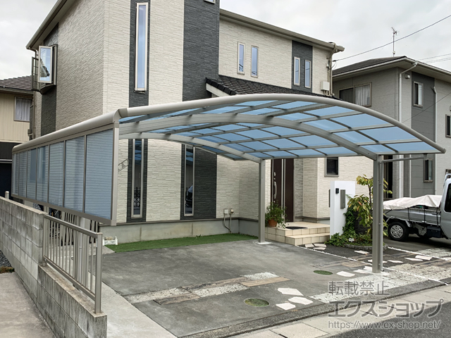 岡山県倉敷市ののカーポート レイナツインポートグラン　積雪〜20cm対応 施工例