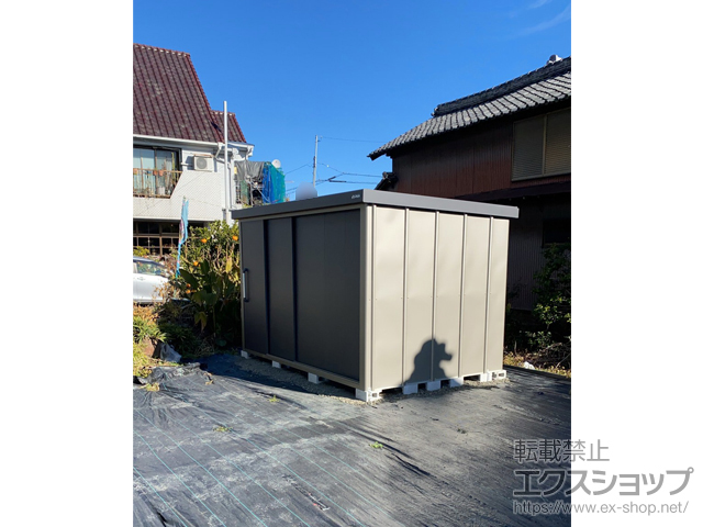 愛知県西春日井郡豊山町のの物置・屋外倉庫 エスケーエイト SK8-180 一般型 3000×2000×1940 SK8-180-GK 施工例