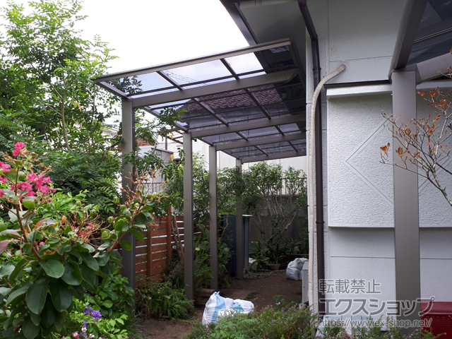 鹿児島県鹿児島市ののテラス屋根 フーゴF 独立テラスタイプ 連棟 積雪〜20cm対応 施工例