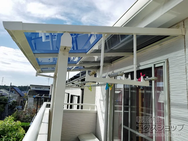 千葉県千葉市のYKKAPバルコニー・ベランダ屋根施工例(ソラリア F 千葉県千葉市のYKKAPバルコニー・ベランダ屋根施工例(ソラリア F
