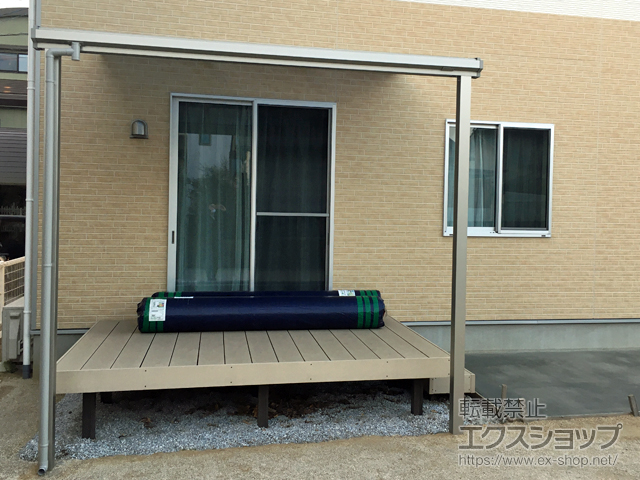 大分県大分市ののテラス屋根 ソラリア F型 テラスタイプ 単体 積雪〜20cm対応 施工例