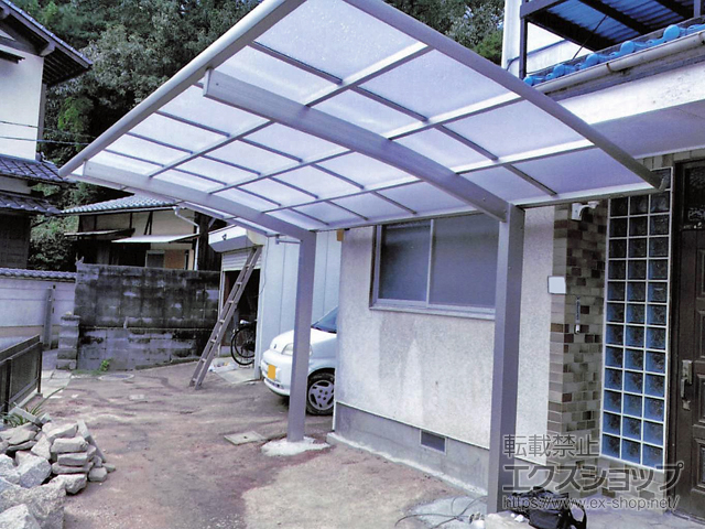 岡山県玉野市ののカーポート プレシオスポート 積雪〜20cm対応 施工例