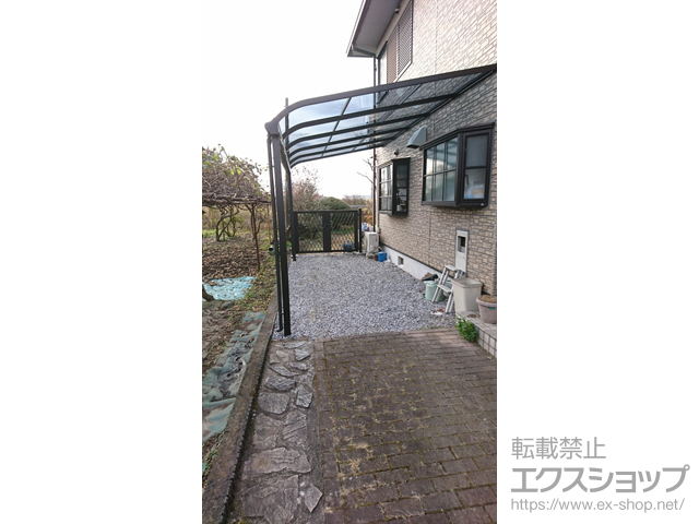 栃木県さくら市ののテラス屋根 ソラリア R型 テラスタイプ 単体 積雪〜20cm対応 施工例