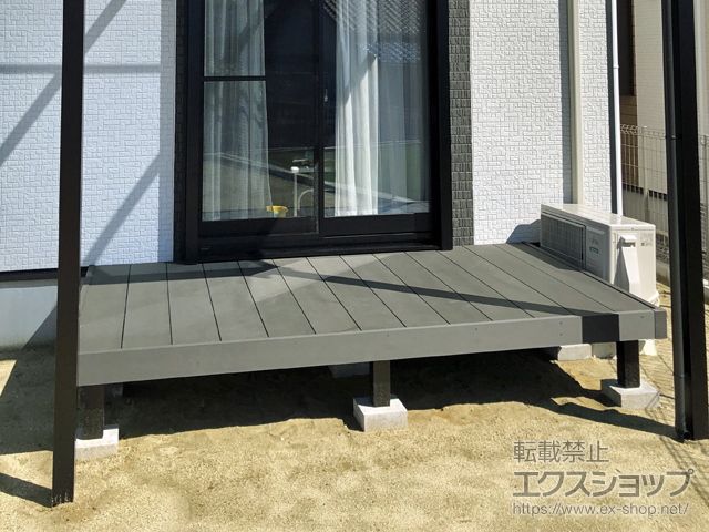 三重県四日市市ののウッドデッキ リウッドデッキ 200 施工例