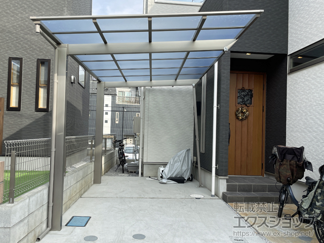 埼玉県富士見市ののカーポート ソリッドポート 積雪〜20cm対応 施工例