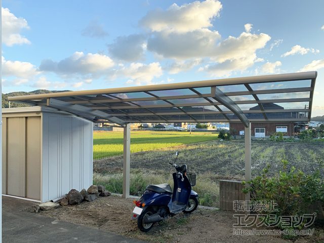 和歌山県日高郡日高町ののカーポート プレシオスポート 積雪〜20cm対応 施工例