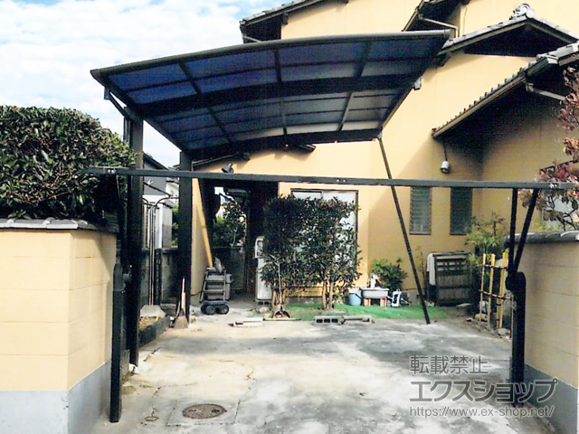 福島県いわき市ののカーポート プレシオスポート 積雪〜20cm対応 施工例