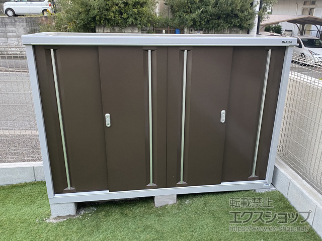 兵庫県三木市のの物置・屋外倉庫 シンプリー 一般型 1940×755×1303 MJX-197C-TB 施工例