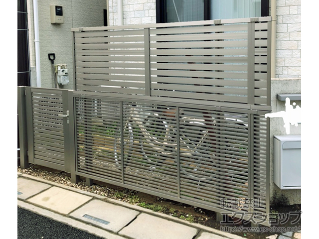 埼玉県さいたま市のの門扉 開き門扉AB YS1型 片開き 柱使用 施工例