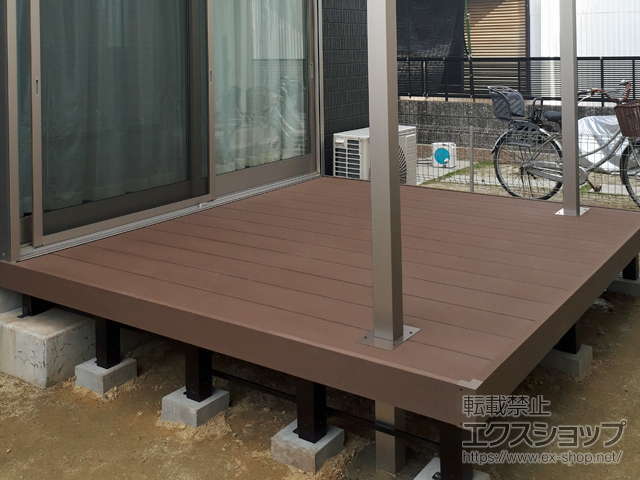 愛知県あま市ののウッドデッキ リウッドデッキ 200 施工例