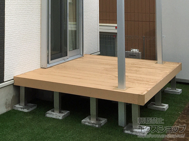 千葉県柏市ののウッドデッキ リウッドデッキ 200 施工例