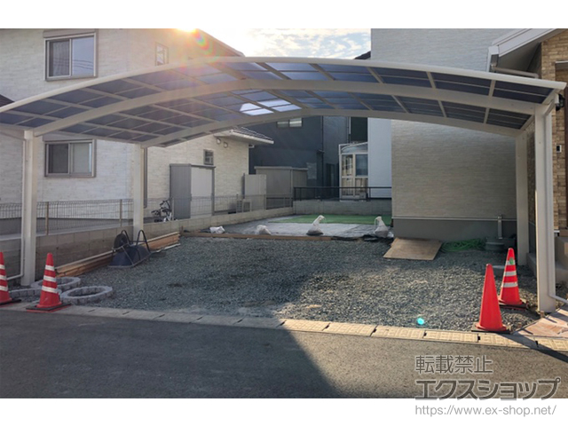 熊本県菊池郡大津町ののカーポート レイナトリプルポートグラン　積雪〜20cm対応 施工例