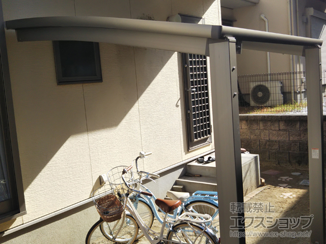 福岡県北九州市ののサイクルポート・駐輪場 ネスカRミニ (ラウンドスタイル) 積雪〜20cm対応 施工例